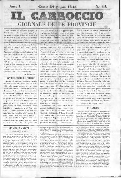 Il Carroccio - Edizione 25 del 24/06/1848